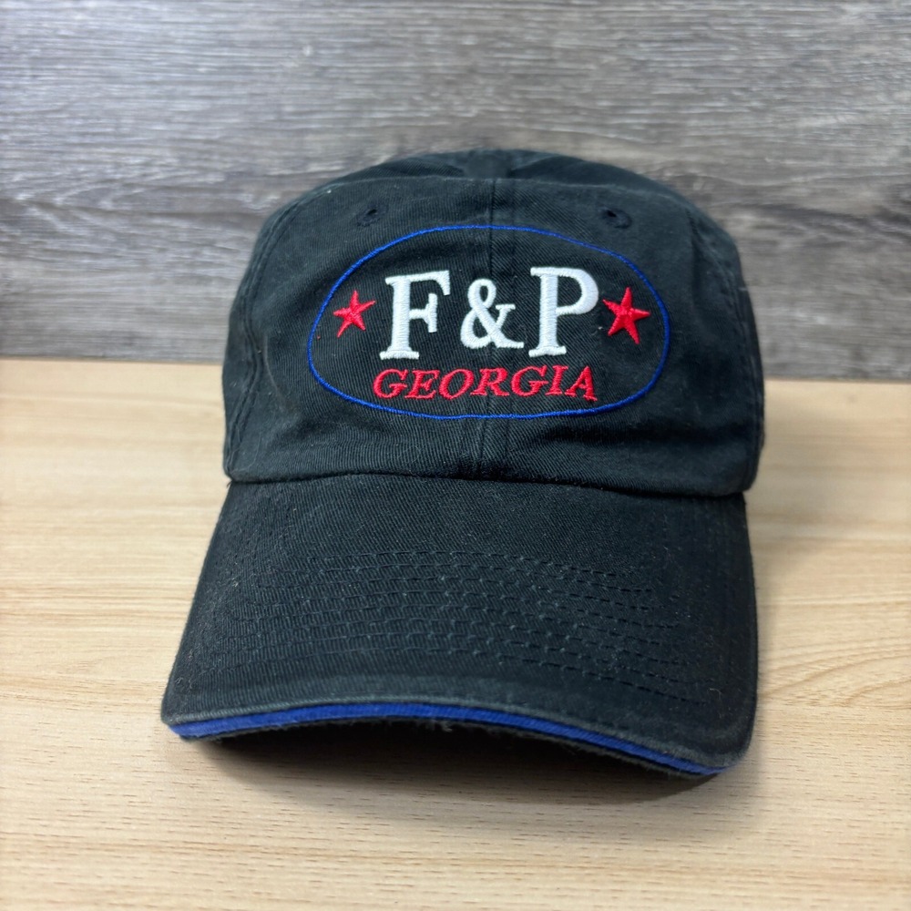 F&P Hat Cap Strap‎ Back Black Rome Georgia One Size Adjustable